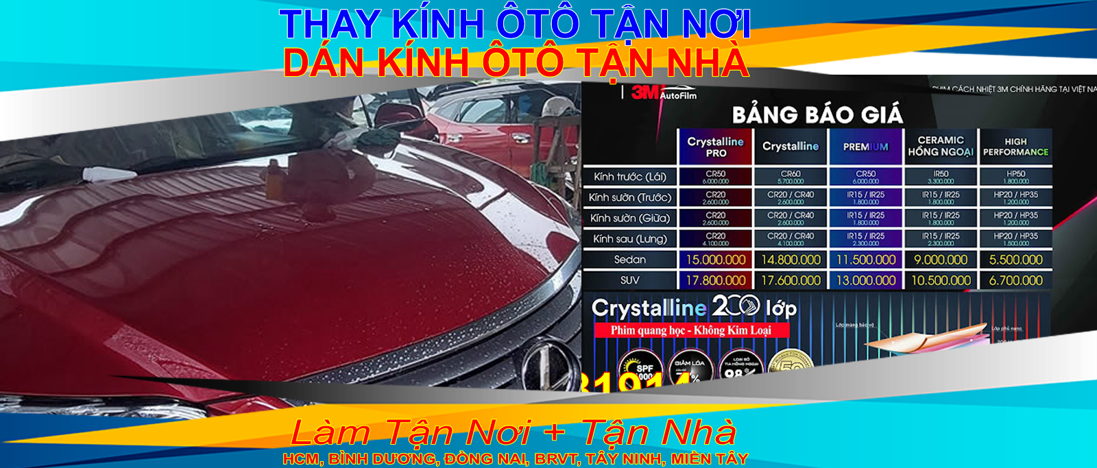 thay kính lái chắn gió ô tô sg hcm