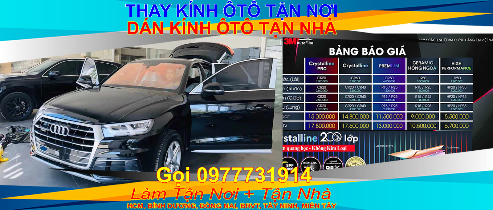 thay kính lái chắn gió ô tô sg hcm
