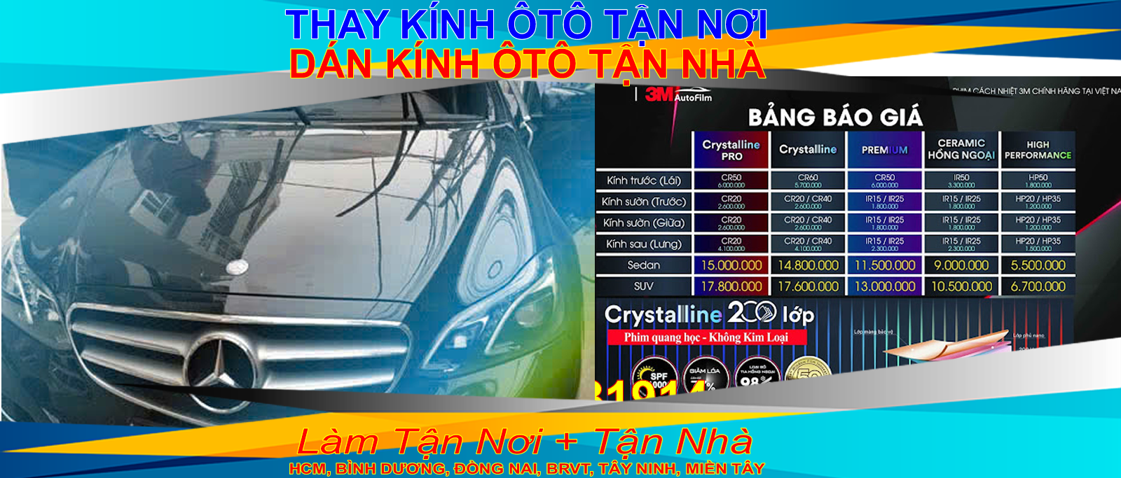 thay kính lái chắn gió ô tô sg hcm