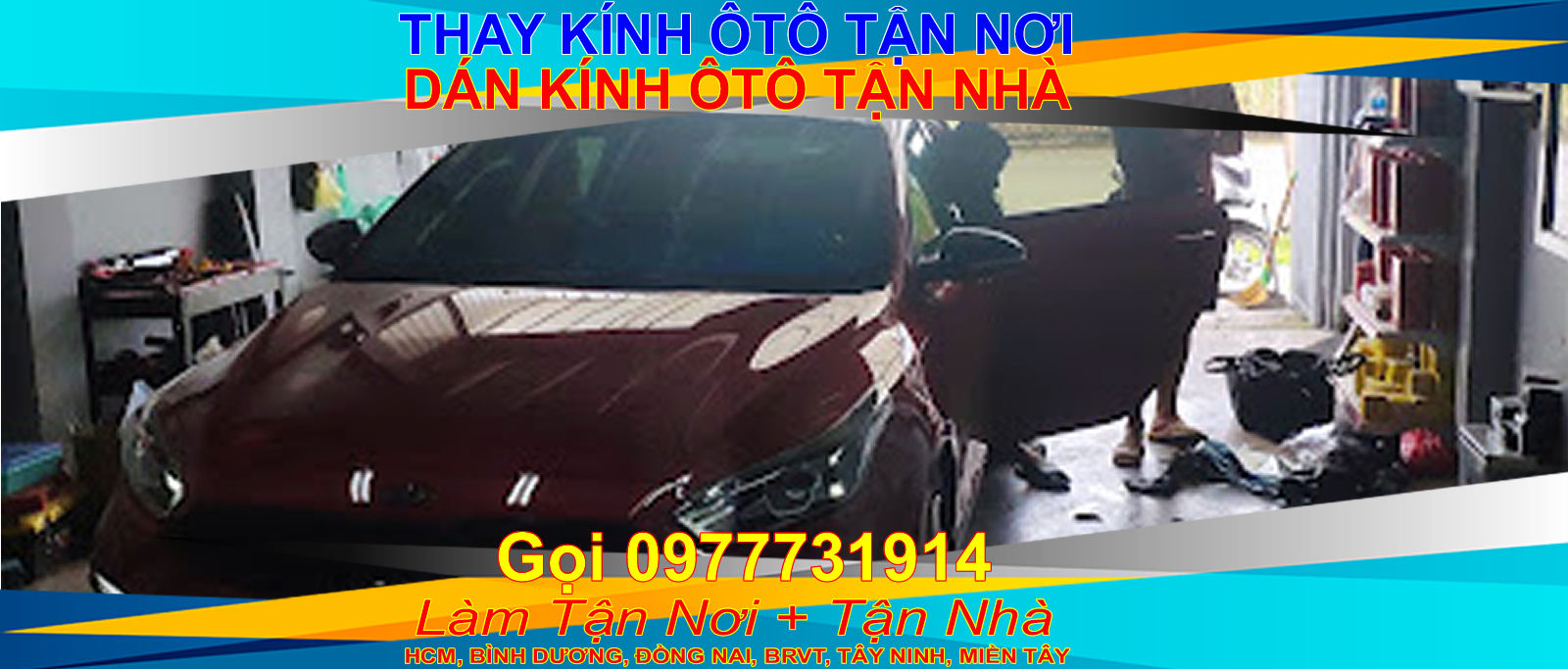Thay kính ô tô, dán kính chắn gió ôtô