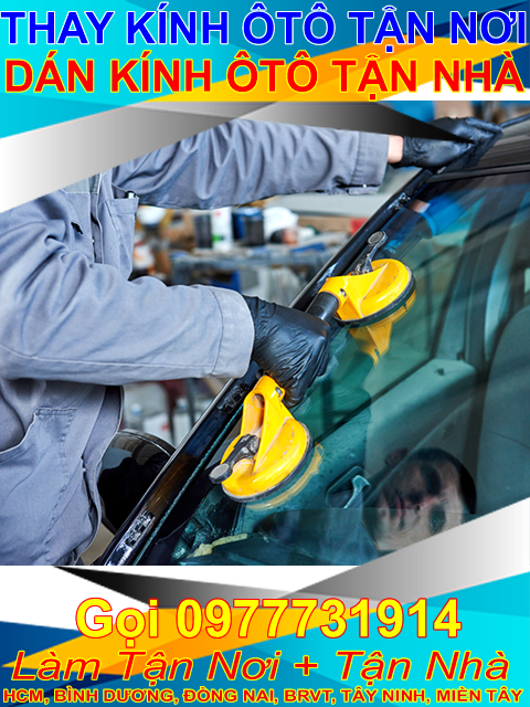 thay kính lái chắn gió ô tô sg hcm